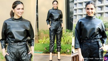 Deepika Padukone In An All-Leather Outfit Will Make You Sing 'Banno Tera Swagger Laage Sexy!' (View Pics)