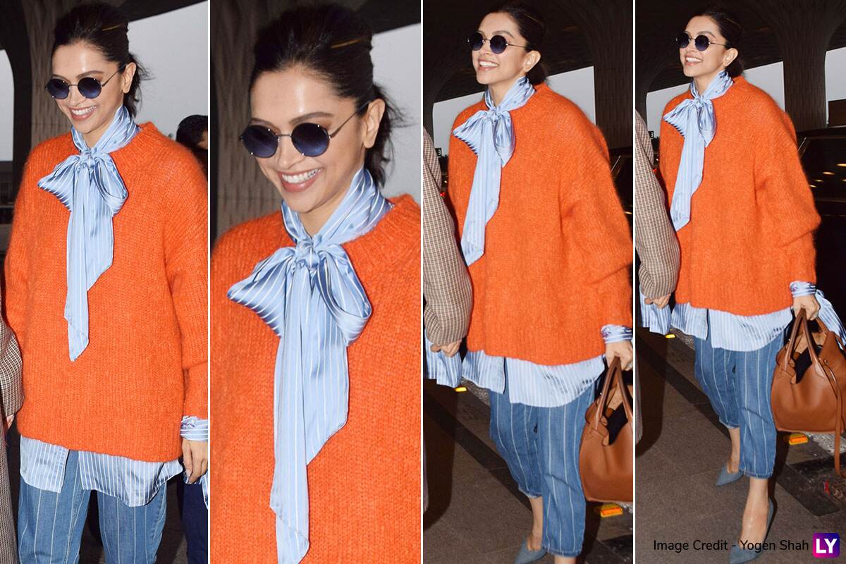 Airport Slay or Nay: Deepika Padukone in an INR 41,000/- Rag and Bone  sweater and carrying a Burberry bag 41000 : Bollywood News - Bollywood  Hungama