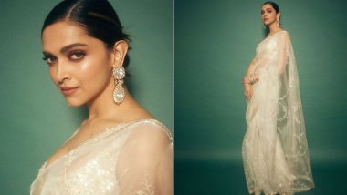 Deepika Padukone Spins an Elegant and Compelling Saree Story, This Time in an Ivory Sabyasachi!