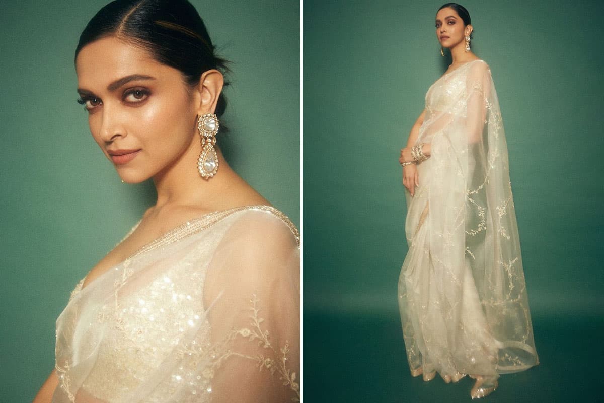 Deepika Padukone Steps Up Her Glam Game In a Beige Outfit As She