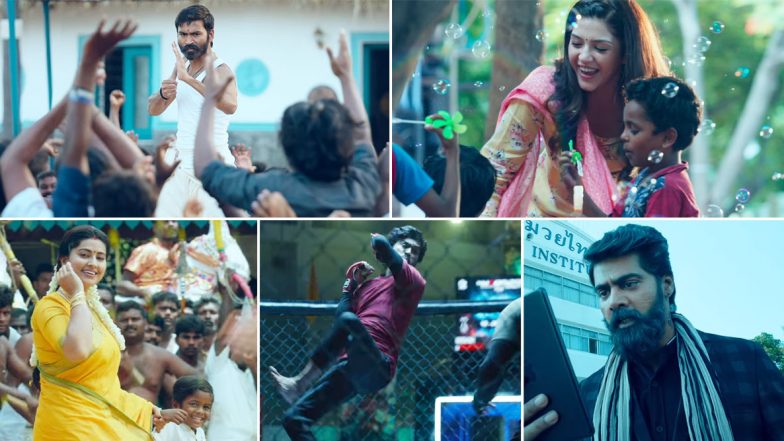 Pattas Trailer: Dhanush Shows Off His Kickboxing and Martial Arts Skills In The Action Entertainer (Watch Video)