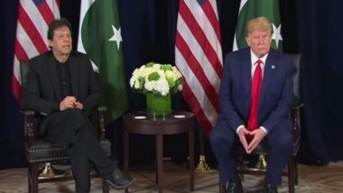 US President Donald Trump Meets Pakistan Prime Minister Imran Khan at Davos After Offering to 'Help' on Kashmir Issue