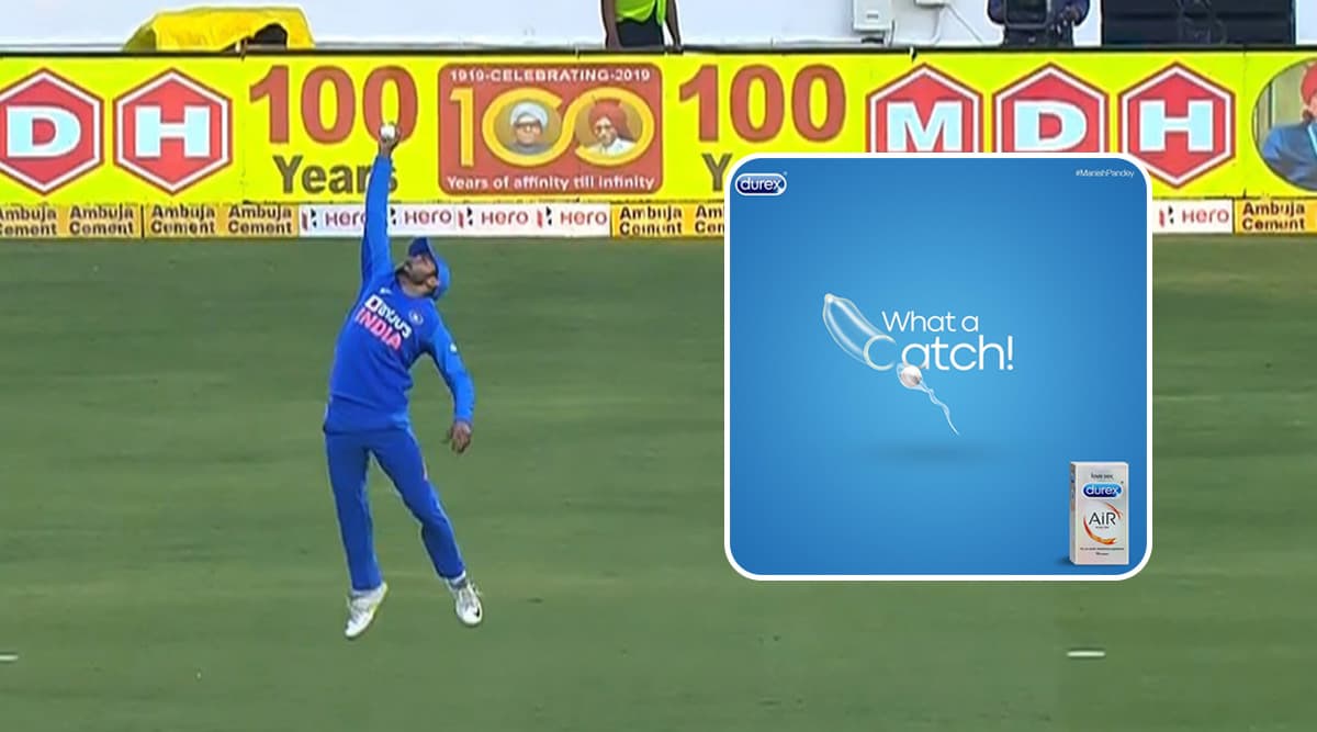 Manish Pandey Takes One-Handed Stunner! Durex Condoms Shares Funny Tweet Using Cricketer’s Outstanding Effort During IND vs AUS 2nd ODI Match Manish Pandey Takes One-Handed Stunner! Durex Condoms Shares Funny Tweet Using Cricketer’s Outstanding Effort During IND vs AUS 2nd ODI Match