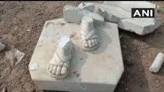 Mahatma Gandhi Statue Vandalised by Unidentified Persons in Gujarat's Amreli District