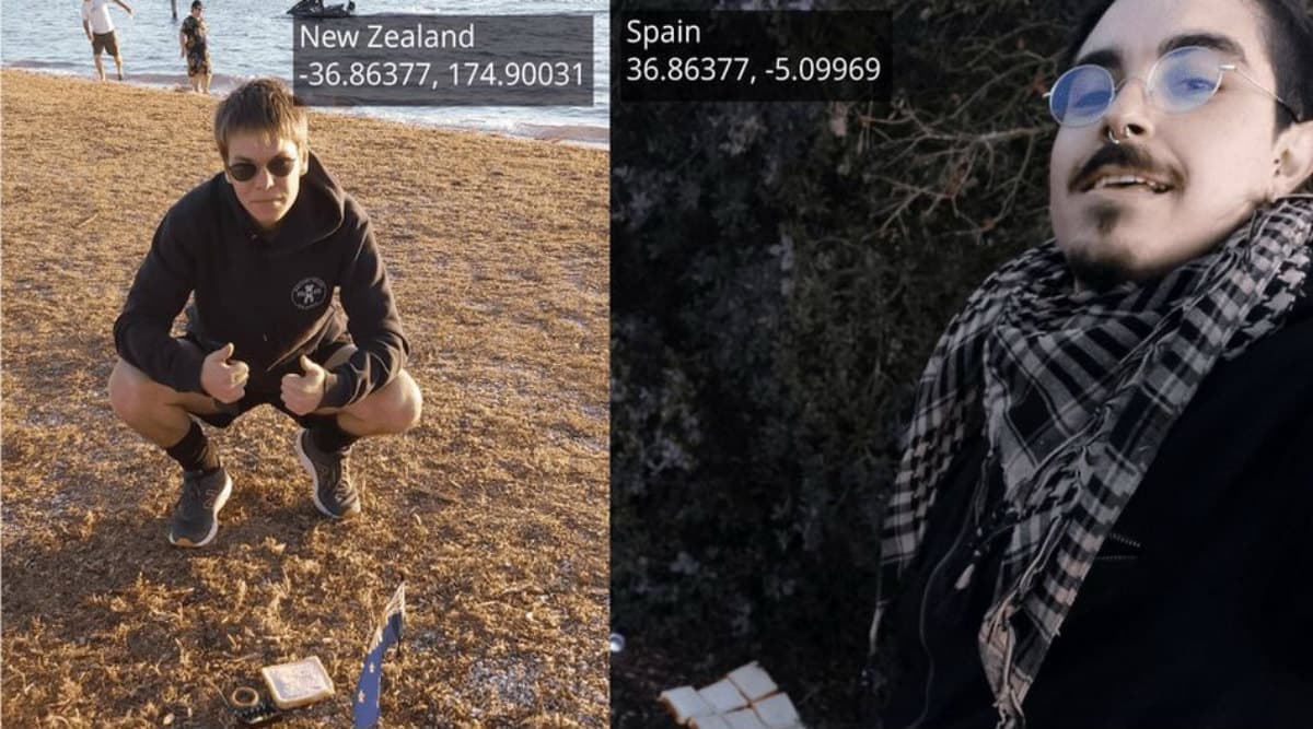 Two Men 20,000 Kms Apart Make Earth Sandwich by Placing Bread on Perfect Points on Ground! (View Pic) Two Men 20,000 Kms Apart Make Earth Sandwich by Placing Bread on Perfect Points on Ground! (View Pic)