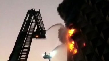 Surat Fire: Massive Blaze Engulfs Raghuvir Textile Market, 57 Fire Tenders at Spot