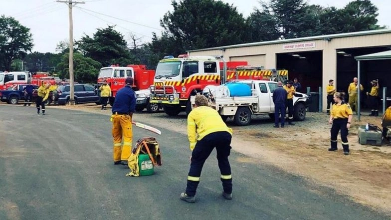 Cricket Unites All! ICC Tweets Picture of  Australian Firefighters Playing the Game in Their Spare time From Rescue Operations