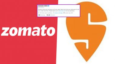 As Zomato and Swiggy Increase Delivery Fees, Consumers Express Discontent With Online Food Ordering Apps (Check Tweets)