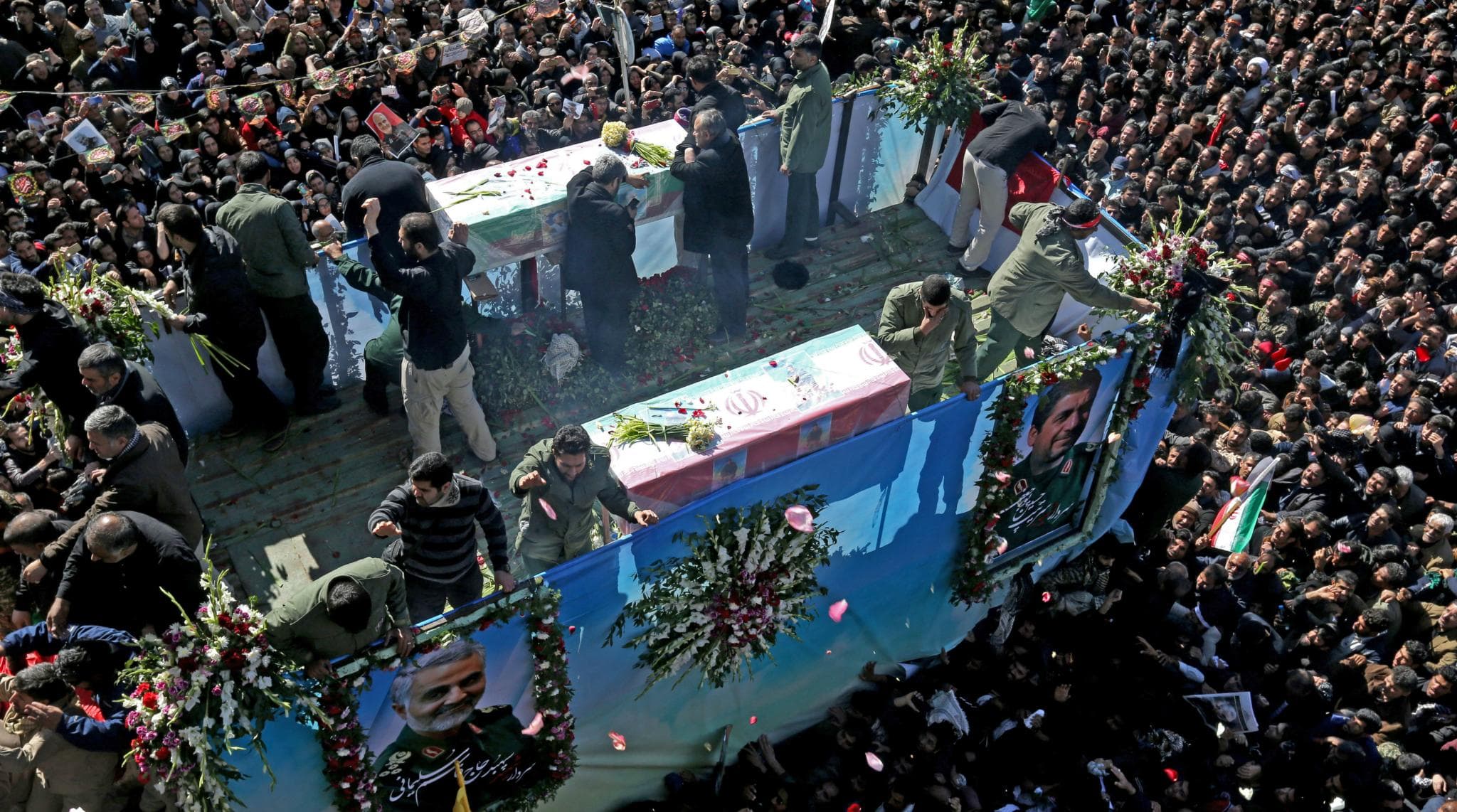 Iran Stampede Kills 32 at Funeral for General Qasem Soleimani Killed by US Iran Stampede Kills 32 at Funeral for General Qasem Soleimani Killed by US