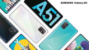 Samsung Galaxy A51 Smartphone With Infinity-O Super AMOLED Display & 6GB of RAM Launched; Priced in India at Rs 23,999