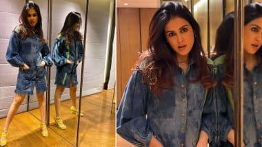 Thrifty Style: Genelia Deshmukh’s Denim Sequin Dress Is What You Need for That Next Casual Party in Town!