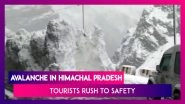 Tourists Rush To Escape Avalanche In Himachal Pradesh; Act Caught On Camera