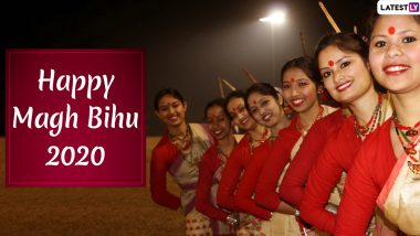 Magh Bihu 2020 Images & HD Wallpapers For Free Download Online: Wish Beautiful Bihu Pictures and WhatsApp Stickers to Wish on Assam's Harvest Festival