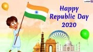 India Republic Day 2020 Images & Wishes in English And Hindi: WhatsApp Stickers, HD Wallpapers, Facebook Greetings, GIF Images, Quotes And SMS to Send on January 26