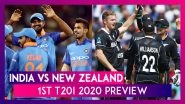IND vs NZ, 1st T20I 2020 Preview: India, New Zealand Eye Early Lead in Five-Match Series