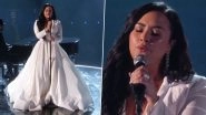 Grammys 2020: Demi Lovato Gets Standing Ovation for Performing Her New Song &lsquo;Anyone&rsquo; (Watch Video)