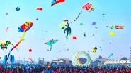 International Kite Festival 2020 Begins: Beautiful Pictures of Colourful Kites Soaring High During Uttarayan Celebrations in Gujarat