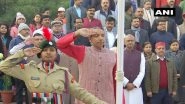 Republic Day 2020: First-Ever Girls' Cadet Contingent in JNU Present Guard of Honour to V-C M Jagadesh Kumar