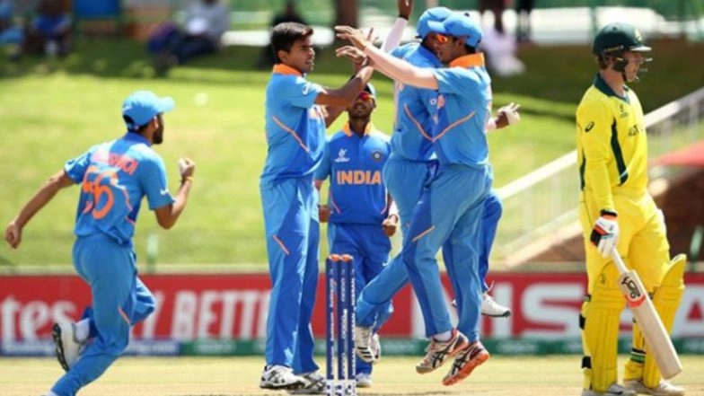 Kartik Tyagi, India U19 Bowler, Picks Three Wickets in his First Two Overs to Derail Australia U19 in Chase of 234 in ICC U19 Cricket World Cup 2020 Quarter-Final