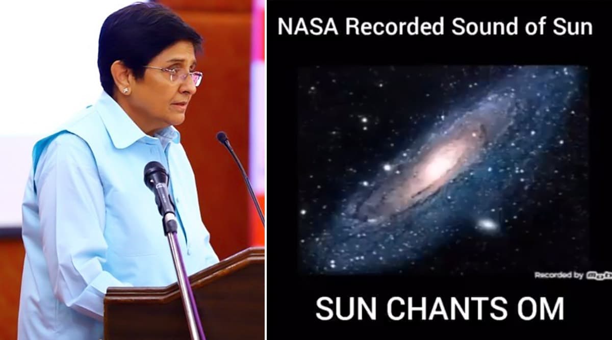 Does The Sun Chant 'Aum' or 'Om'? Kiran Bedi Tweets Fake Audio Recording, Gets Trolled; Watch and Hear Real NASA Video Does The Sun Chant 'Aum' or 'Om'? Kiran Bedi Tweets Fake Audio Recording, Gets Trolled; Watch and Hear Real NASA Video