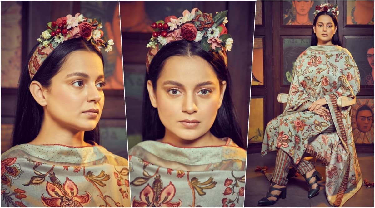 Kangana Ranaut in Torani for Panga promotions