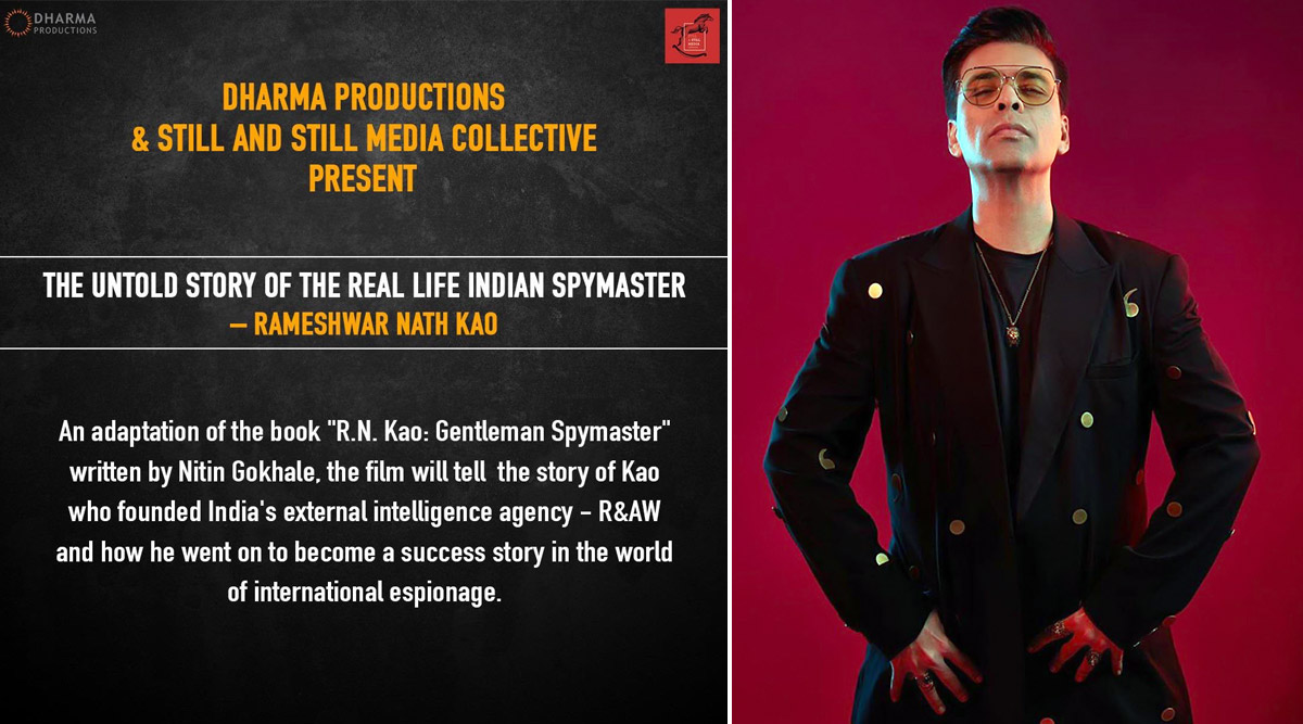 R.N. Kao Gentleman Spymaster Karan Johar Confirms Film 