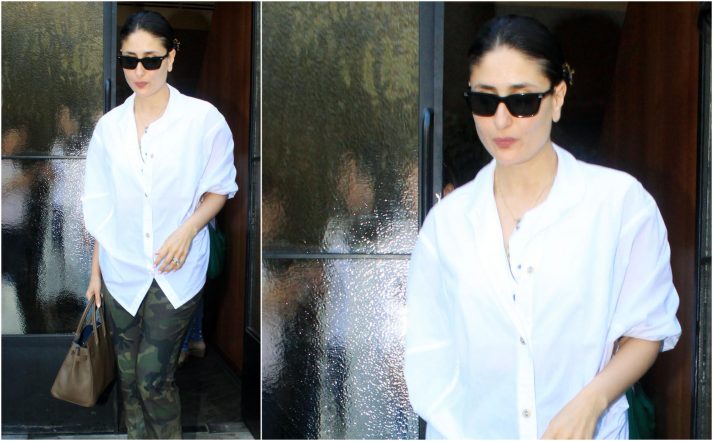 Kareena Kapoor Khan Goes Casual Yet Classy At Her Recent Outing In A White Shirt And Camouflage 