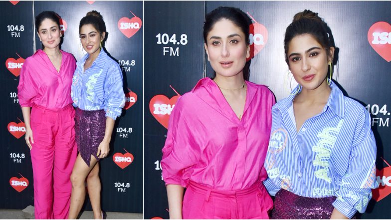 Sara Ali Khan and Kareena Kapoor Khan Look Fabulous Together as They Shoot for the Chat Show What Women Want (See Pics) 