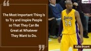 Kobe Bryant, Basketball Legend No More: 8 Inspirational Sayings on Life and Hard Work That Define NBA Legend&rsquo;s Legacy