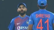 India vs New Zealand 2nd T20I 2020: Shreyas Iyer Feels Virat Kohli's Way of Chasing Down Totals Inspires Him