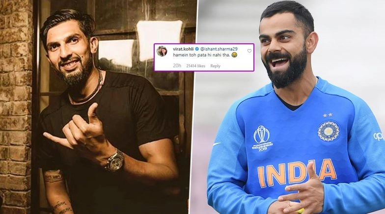 Virat Kohli Hillariously Trolls Ishant Sharma On Latter’s 'You Live Only Once' Instagram Post
