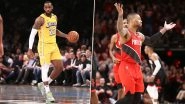 LA Lakers vs Portland Trail Blazers, NBA 2019&ndash;20 Live Streaming Online on SonyLiv: Free Telecast of Basketball Match in India Along With Time in IST