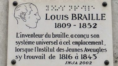 Louis Braille 211th Birth Anniversary: 8 Things to Know About French Inventor on World Braille Day