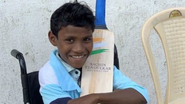 Sachin Tendulkar Is In Awe of Madda Ram Kawasi, Gifts Bat With Heartwarming Note to Specially-Abled Boy Who Won Internet With His Passion For Cricket!