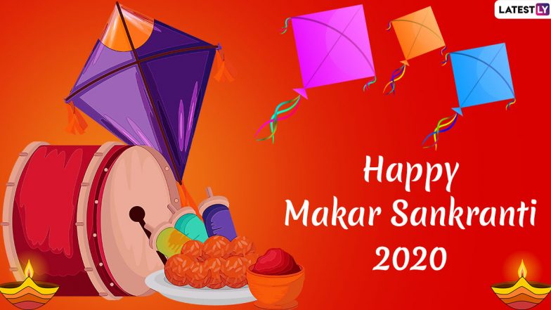 Makar Sankranti Images & HD Wallpapers For Free Download Online: Wish Happy Uttarayan 2020 With Beautiful WhatsApp Stickers, GIF Greetings and Hike Messages