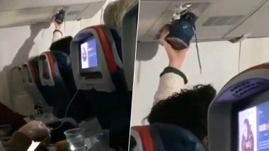 Disgusting! Passenger Dries Shoe Using Flight's Air Vent, Netizens Are Shocked (Watch Video)