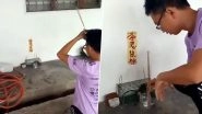 As Chinese New Year 2020 is 'Year of The Rat', Malaysian Man Cages a Mouse and Prays to It (Watch Funny Video)