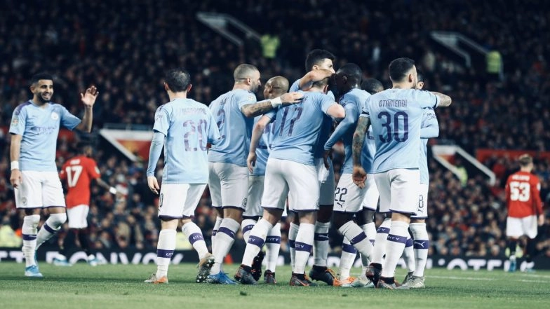 Manchester United 1-3 Man City, EFL Cup 2019-20 Semi-Final Leg 1 Result: Defending Champions Land a Foot in Final With Crushing 3-1 Win Over United in City Derby