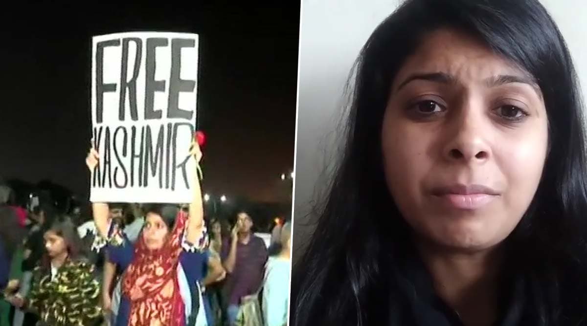 'Free Kashmir' Poster: Shiv Sena Defends Mumbai Girl Mehak Mirza Prabhu For Holding Placard During Gateway Protest Against JNU Violence 'Free Kashmir' Poster: Shiv Sena Defends Mumbai Girl Mehak Mirza Prabhu For Holding Placard During Gateway Protest Against JNU Violence