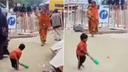 Mother Playing Cricket With Child on the Street Proves Mother's Love Can Conquer All, Twitter Calls the Video 'Beautiful'