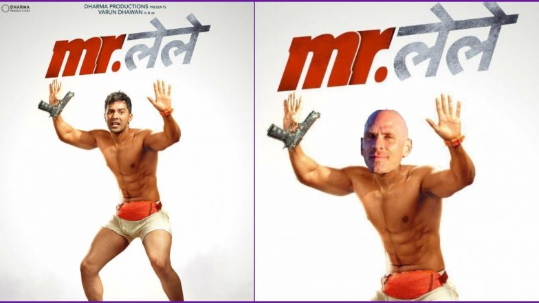 Mr Lele Poster Funny Memes and Jokes Trend As Varun Dhawan's Stripping Act Gets Compared to Porn Star Johnny Sins!