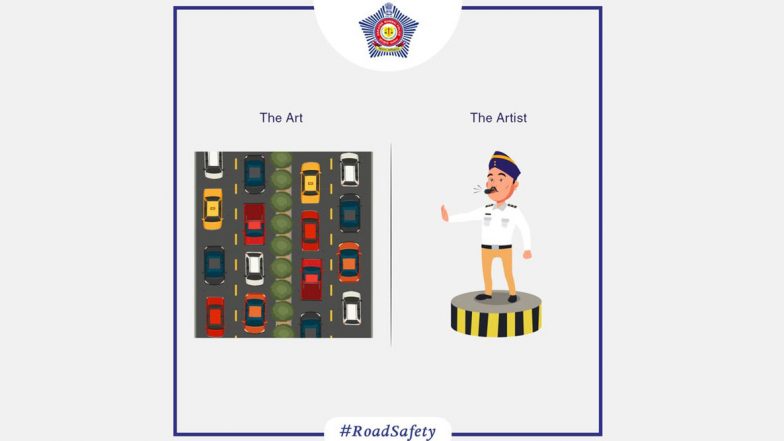 #TheArtVsTheArtist: Mumbai Police Praises Cops For The 'Art of Traffic Policing'