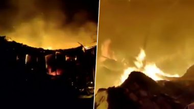 Thane: Major Fire Breaks Out in Mumbra, Fire Tenders Reach Spot