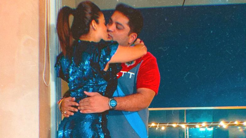 Nehha Pendse Lip Locks With Fiance Shardul Bayas As She Bids Goodbye to ‘Single Life’ (View Pic)
