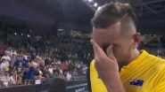 Nick Kyrgios Breaks Down in Tears While Discussing Australian Bushfires After ATP Cup Victory (Watch Video)