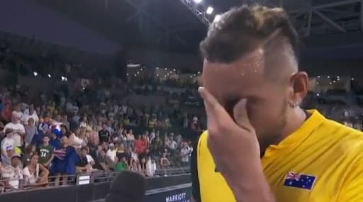 Nick Kyrgios Breaks Down in Tears While Discussing Australian Bushfires After ATP Cup Victory
