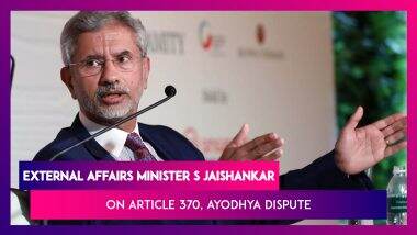 S Jaishankar Justifies Centre's Action in Dealing With Issues like Dilution of Article 370 and CAA