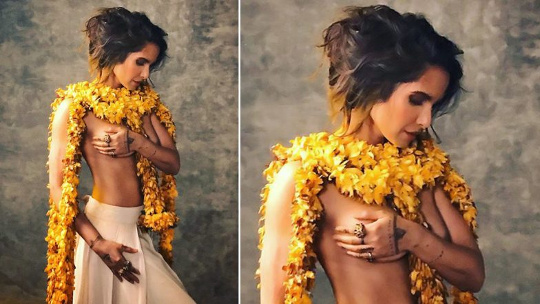 Padma Lakshmi Goes Topless For Vogue India Magazine Shoot and The BTS Picture is Damn HOT!