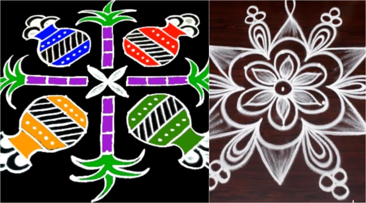 Pongal 2020 Kolam and Rangoli Design Simple Sankranthi 