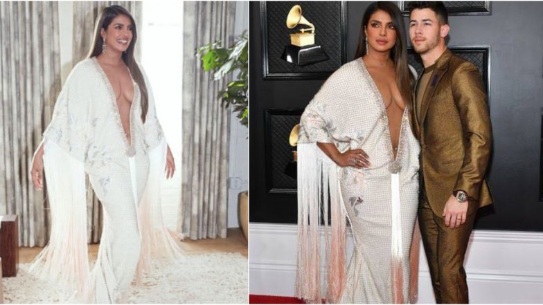 Priyanka Chopra Jonas Reveals How She Avoided a Wardrobe Malfunction in Her Grammys 2020 Ralph and Russo Gown